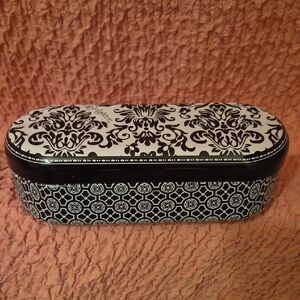 Brighton Paisley Print Black & White Sun Glasses Case Pro